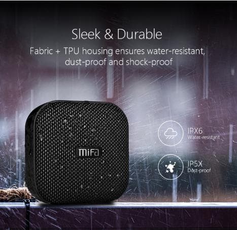 Vattentät Mifa Bluetooth-högtalare röd