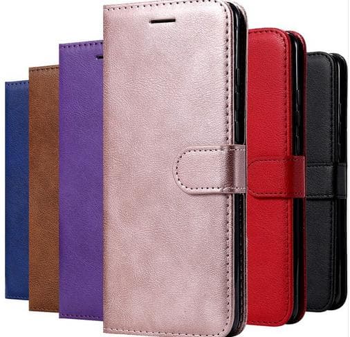 Lyxig plånboksfodral till Samsung Galaxy S10 brun