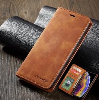 hög kvalitet Samsung S10 fodral brun