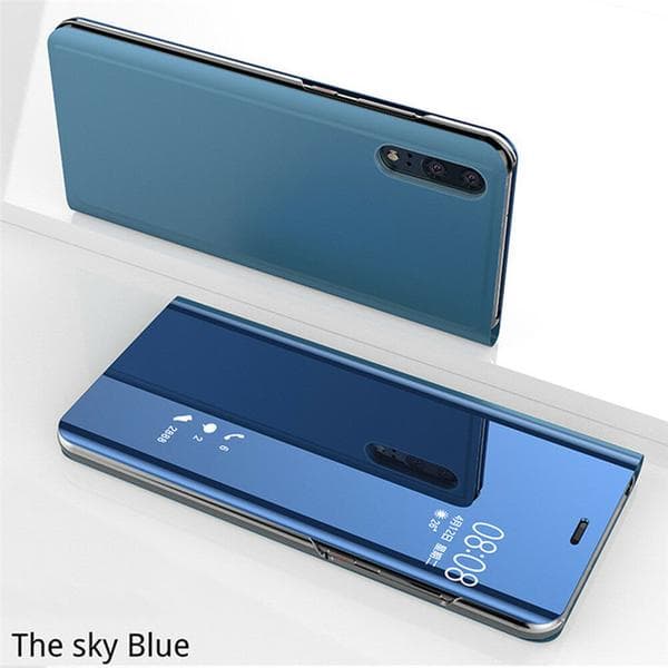 Flip Fodral För  Huawei P30 pro svart Blå