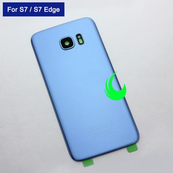 Kompatibelt batteri bakskydd för samsung s7 edge vit Blå