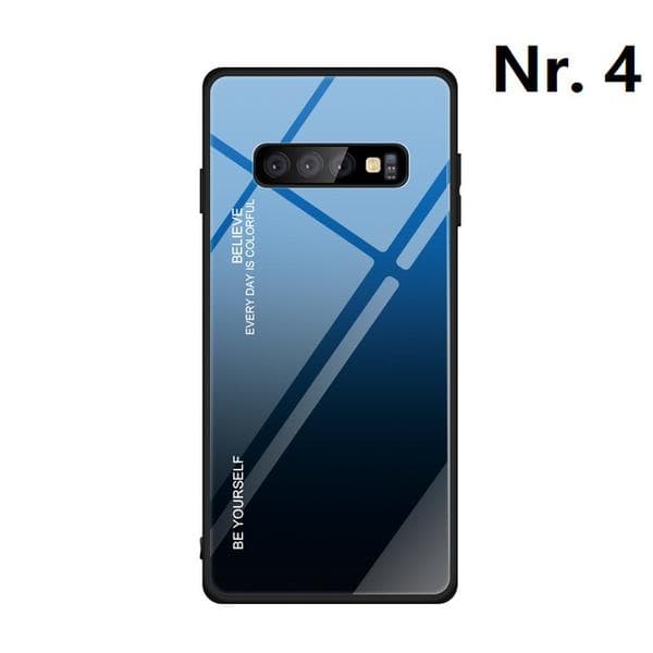 gradient härdat glas  för Samsung S10 lila Blå