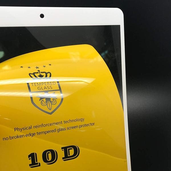 2 st  härdad glas för Ipad pro 10.5" 10D vit