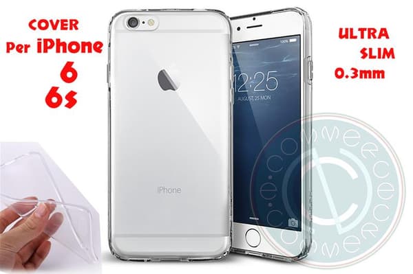 Ultra Slim 0,3mm silikon fodral för iphone 6/6s