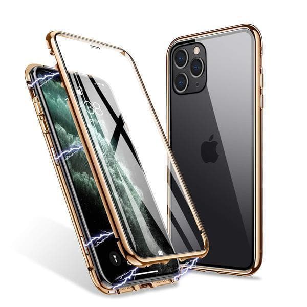 Doubel magnet fodral för iphone 11 lila