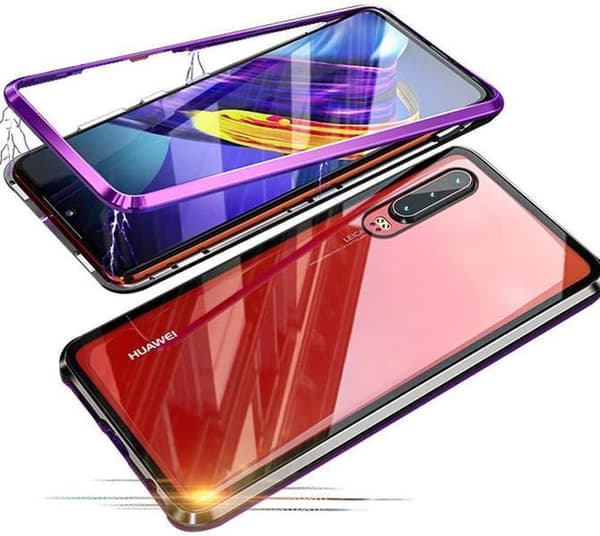 magneto fodral med Huawei P30 pro röd