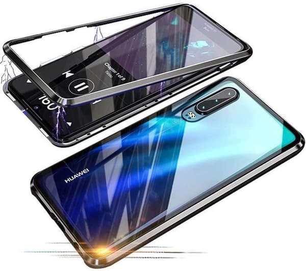magneto fodral med Huawei P30 pro röd