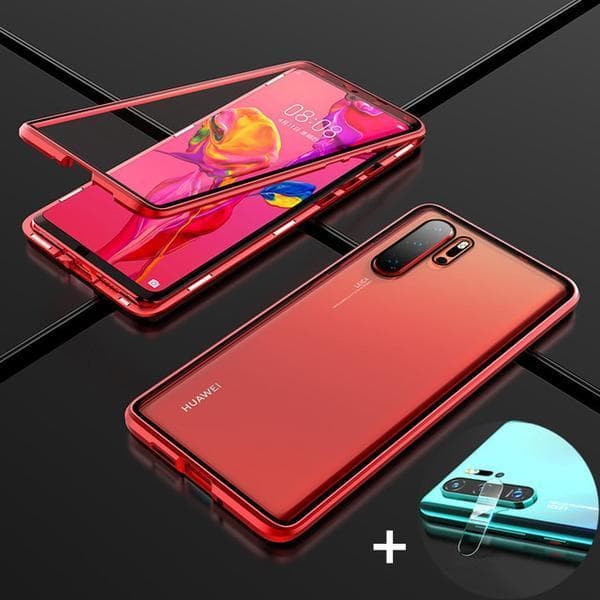 magneto fodral med Huawei P30 pro röd