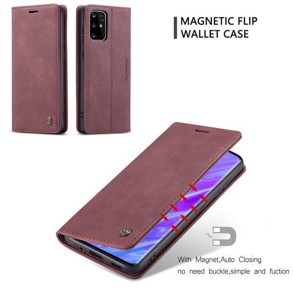 CaseMe 0013 plånbok Läderfodral  för Samsung  note 20 ultra mörkbrun
