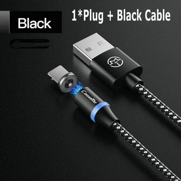 1m CaseME magnet laddare USB-C röd