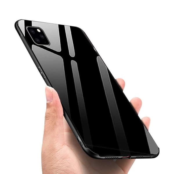 Forcell glas backfodral för iphone Xs max röd Svart