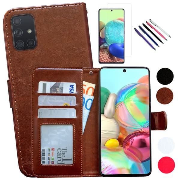 Samsung Galaxy A51 - Läderfodral / Skydd Pink
