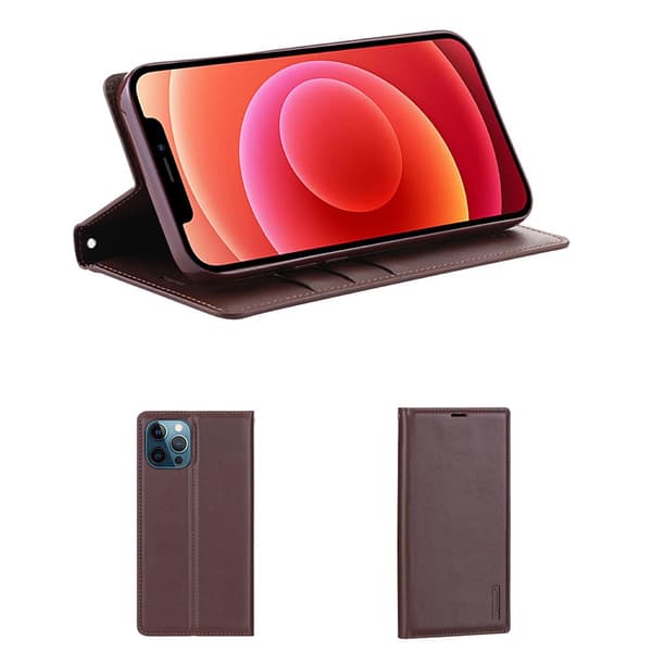 Genomtänkt Stilrent Plånboksfodral - iPhone 12 Pro Max Brun Brun