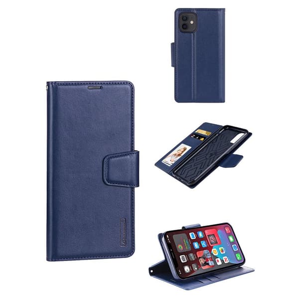 Stilsäkert Plånboksfodral (Hanman) - iPhone 12 Mini Marinblå Marinblå