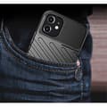 Miniatyrbild 5 av 7: Thunder Twill Texture Skal iPhone 12 Mini - Svart