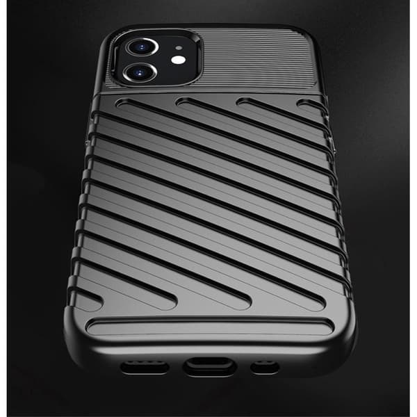 Thunder Twill Texture Skal iPhone 12 Mini - Svart