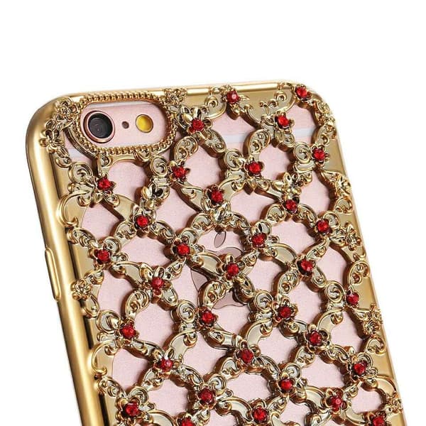 Skal till iPhone 6 och iPhone 6S Diamond Grid Silver