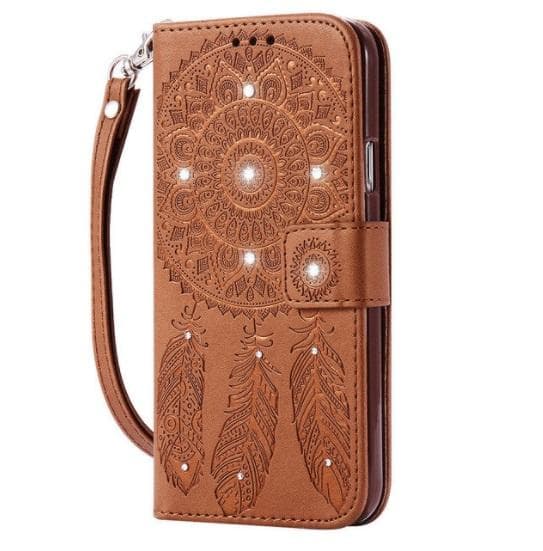 Mobilfodral Samsung Galaxy S8+ | Kisscase Premium Wallet Brun