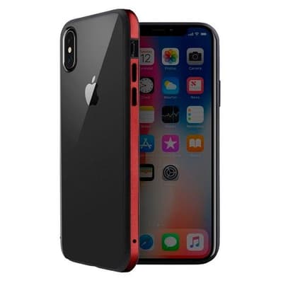 UNIQ Valencia Clear iPhone case Xs Max red / crimson red