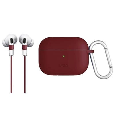 UNIQ case Vencer AirPods Pro Silicone maroon / burgundy maroon