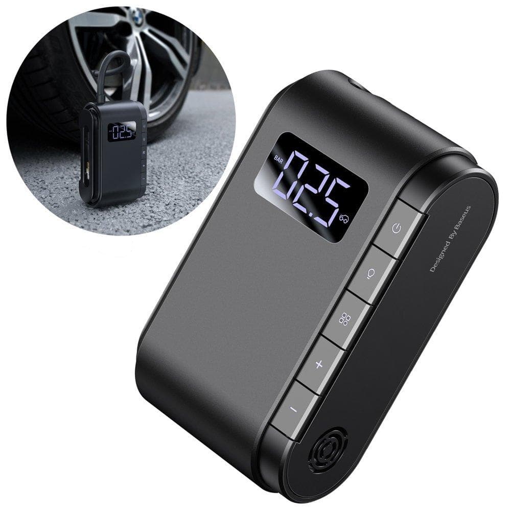Baseus mini car compressor inflator pump 4000 mAh black (CRCQB03-01)