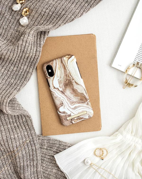 Galaxy S20 Ultra Golden Sand Marble | iDeal of Sweden Mobilskal