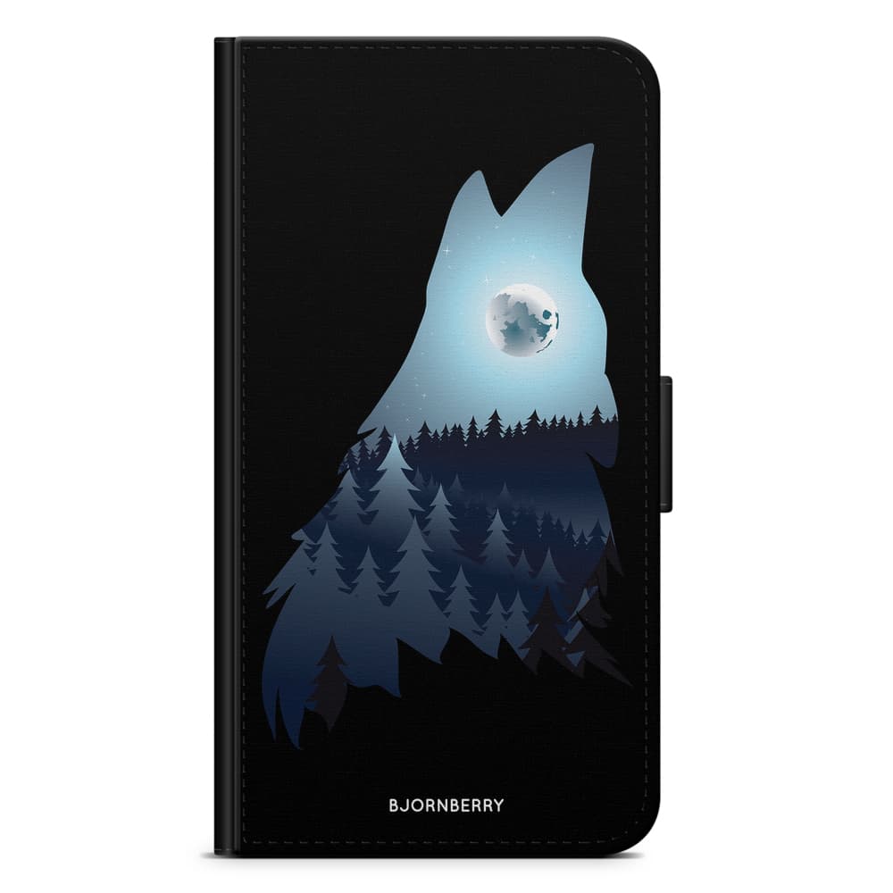 Google Pixel 4a Plånboksfodral - Forest Wolf