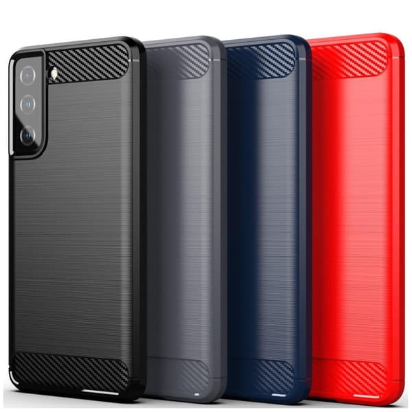 SKALO Samsung S21 Armor Carbon Stöttåligt TPU-skal
