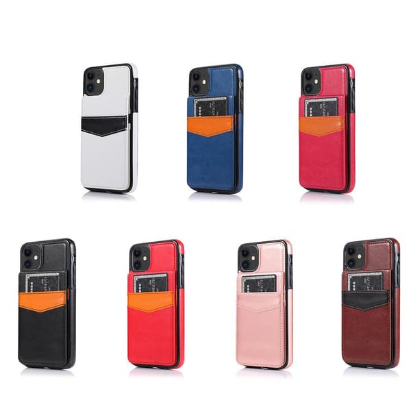 Skyddande Smidigt Skal med Kortfack - iPhone 12