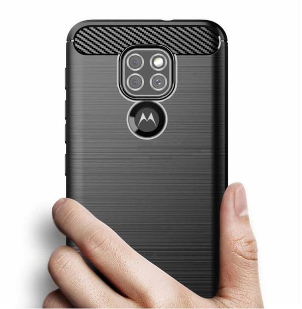Stöttåligt Armor Carbon TPU-skal Moto E7 Plus