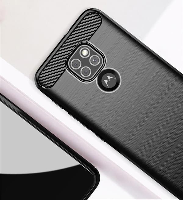 Stöttåligt Armor Carbon TPU-skal Moto E7 Plus