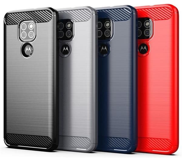 Stöttåligt Armor Carbon TPU-skal Moto E7 Plus