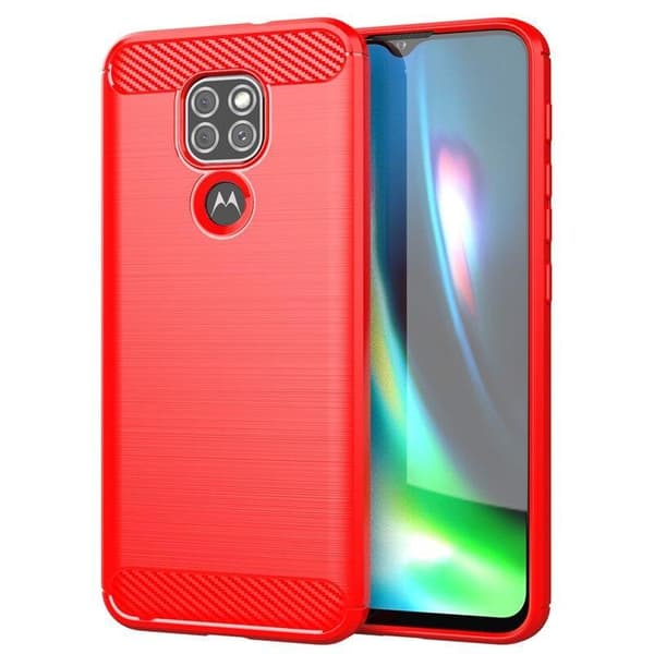 Stöttåligt Armor Carbon TPU-skal Moto E7 Plus
