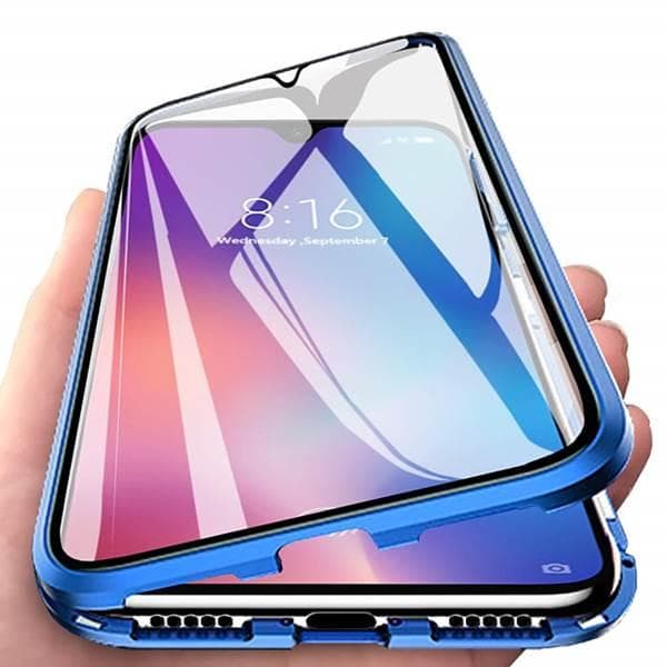 Huawei P20 Magnetiskt 360° skydd Härdat glas BLÅ