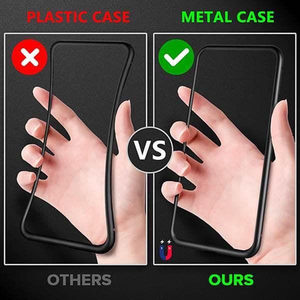 Huawei P20 lite Magnetiskt 360° skydd Härdat glas GRÖN