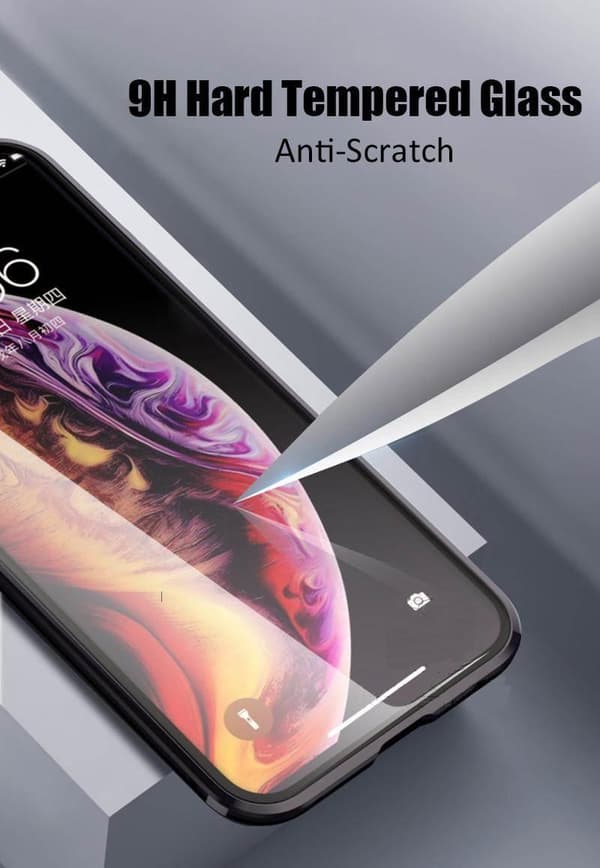 Huawei P20 Magnetiskt 360° skydd Härdat glas GRÖN