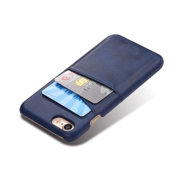 Iphone SE gen2 2020 skydd skal fodral skinn för kort visa mastercard