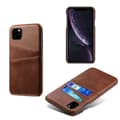 Miniatyrbild 6 av 11: Iphone 12 mini skydd skal fodral skinn läder kort visa amex