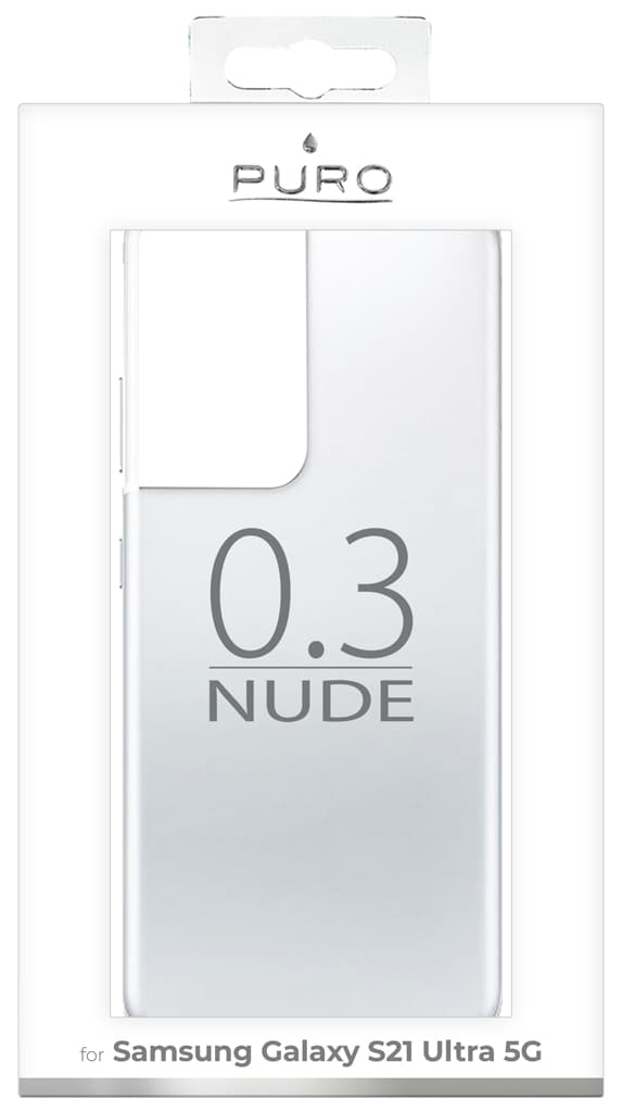 Puro Samsung Galaxy S21 Ultra Kuori Nude Läpinäkyvä Kirkas
