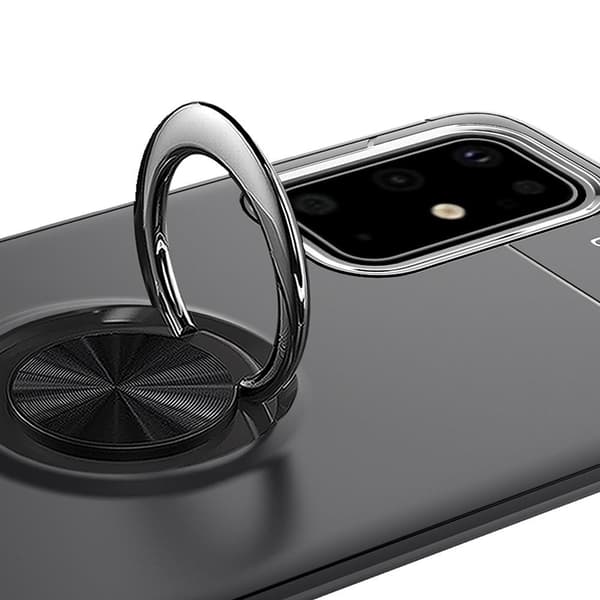 Samsung Galaxy S20 FE TPU skal med Finger Ring - Svart