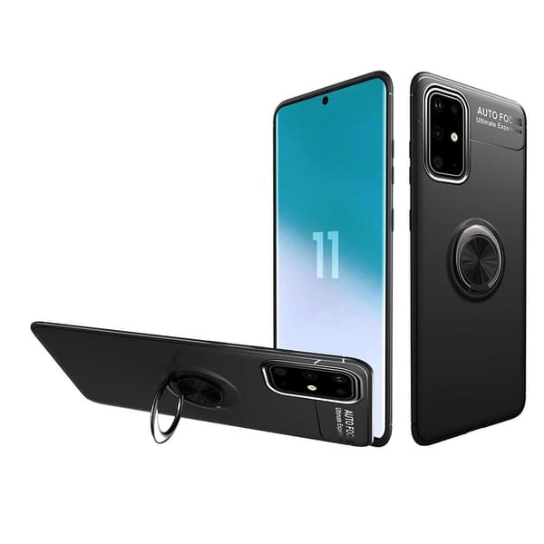 Samsung Galaxy S20 FE TPU skal med Finger Ring - Svart