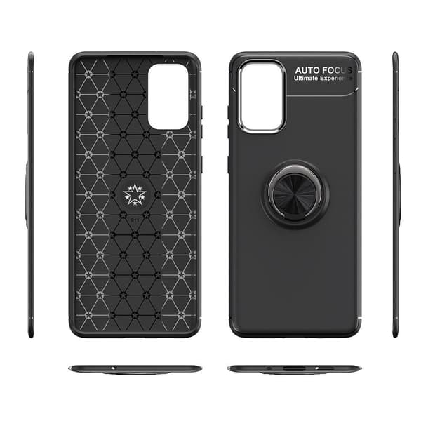 Samsung Galaxy S20 FE TPU skal med Finger Ring - Svart