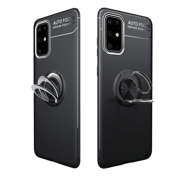 Samsung Galaxy S20 FE TPU skal med Finger Ring - Svart