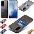 Miniatyrbild 1 av 11: Samsung S20 Ultra skydd skal fodral skinn kort visa amex mastercard