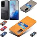 Miniatyrbild 1 av 11: Samsung S20 Ultra skydd skal fodral skinn kort visa amex mastercard