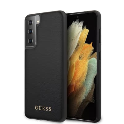 Samsung Galaxy S21 Plus Skal Lädertextur Svart