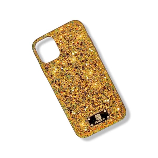 Premium kvalitet glitter cover til iPhone 11 Pro i guld