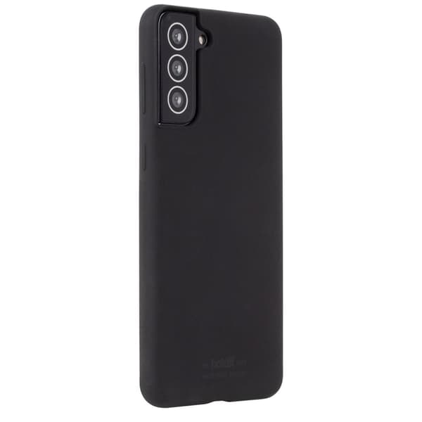 holdit Samsung Galaxy S21 Plus Kuori Silikoni Musta