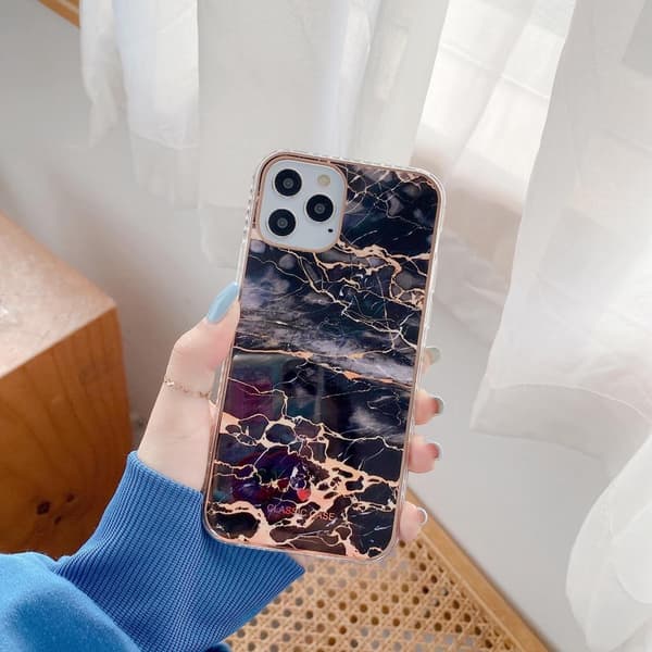 iPhone 12 Pro Max Skal i oändliga färger marmor mönster