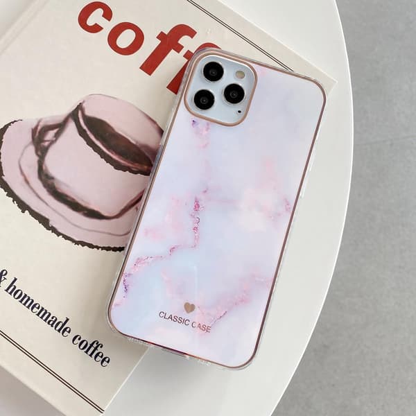iPhone 12 Pro Max Skal i oändliga färger marmor mönster